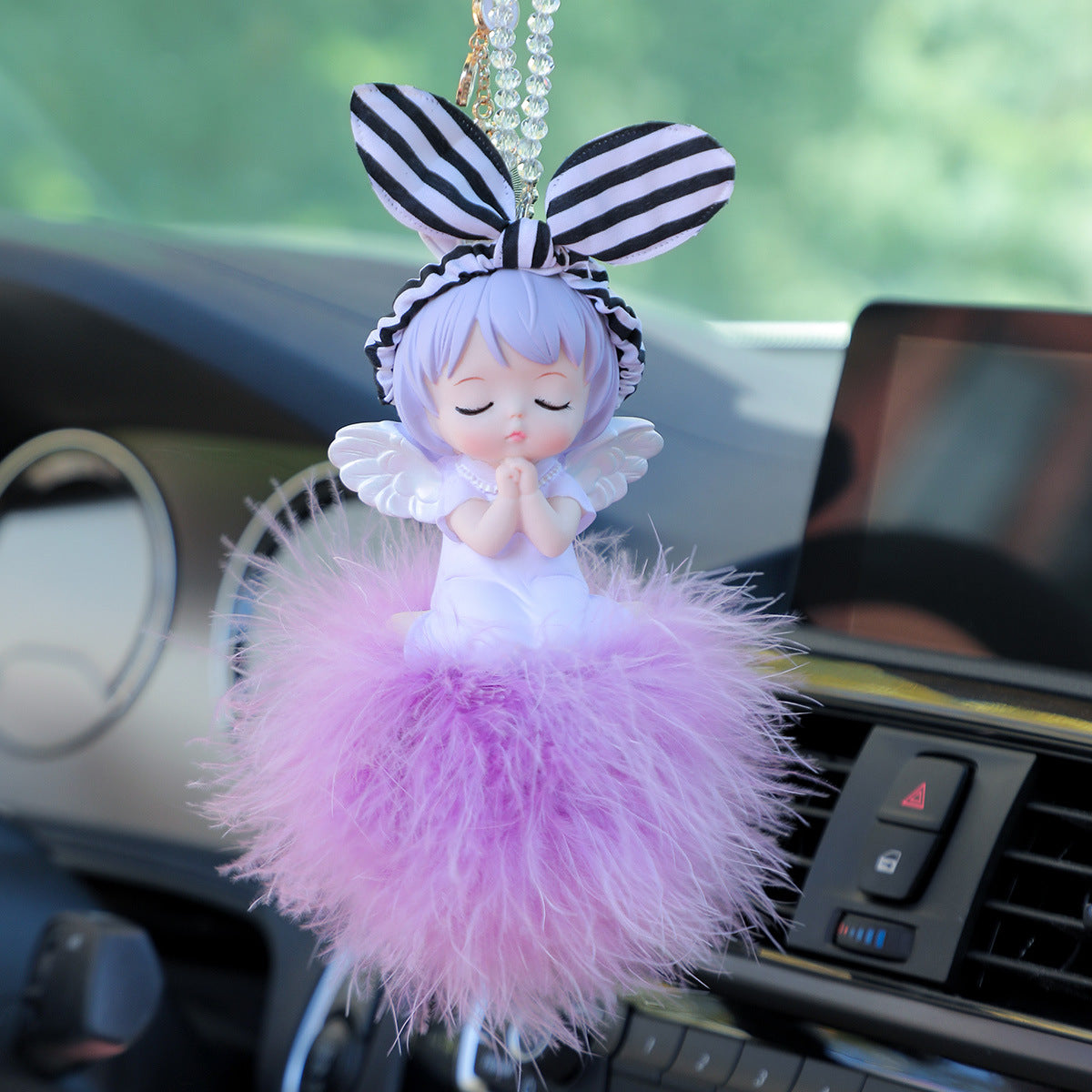 Car pendant car pendant cute angel car rearview mirror pendant