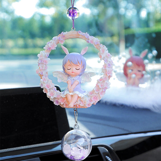 Car pendant car pendant cute angel car rearview mirror pendant