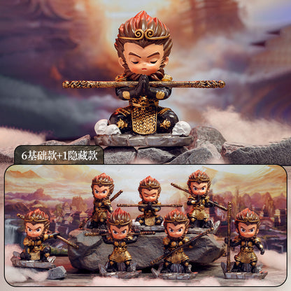 Blind box 6+1 a hidden model New Wukong Myth and Legend blind box game peripherals for boys and girls to give away gifts and prizes