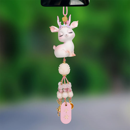 Have a safe journey car pendant Xiaolu car pendant rearview mirror pendant car interior accessories