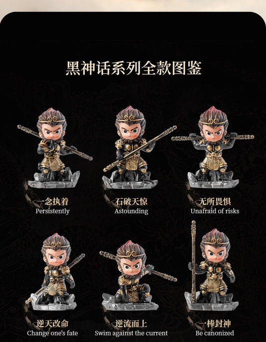 Blind box 6+1 a hidden model New Wukong Myth and Legend blind box game peripherals for boys and girls to give away gifts and prizes