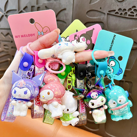 Symphony electroplating Sanrio keychain cute bag pendant cartoon toy doll desktop decoration