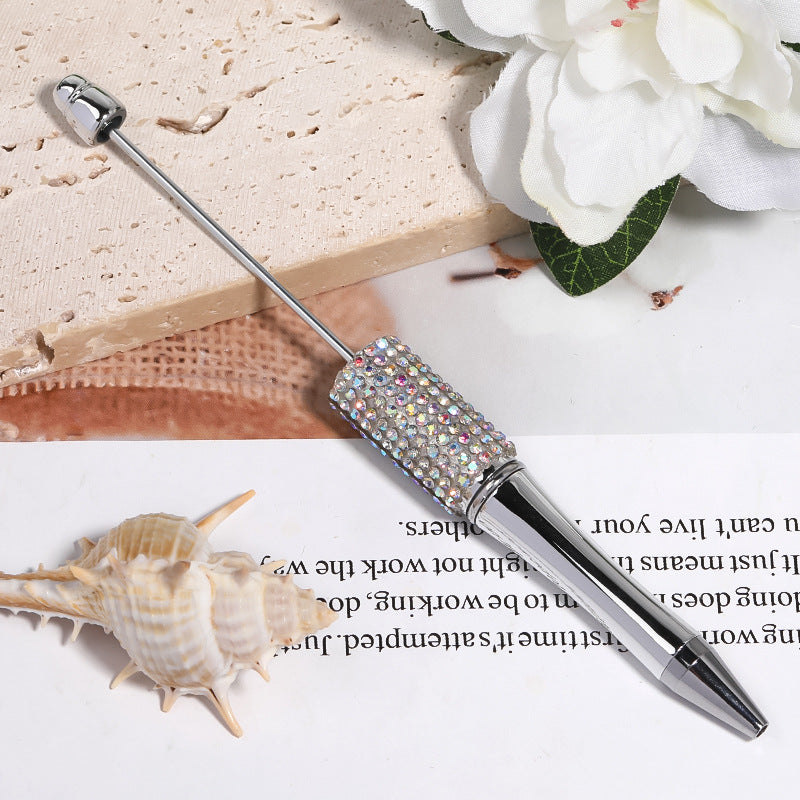 diy beading pen Rhinestone pearl handmade patch bead pen Ballpoint pen