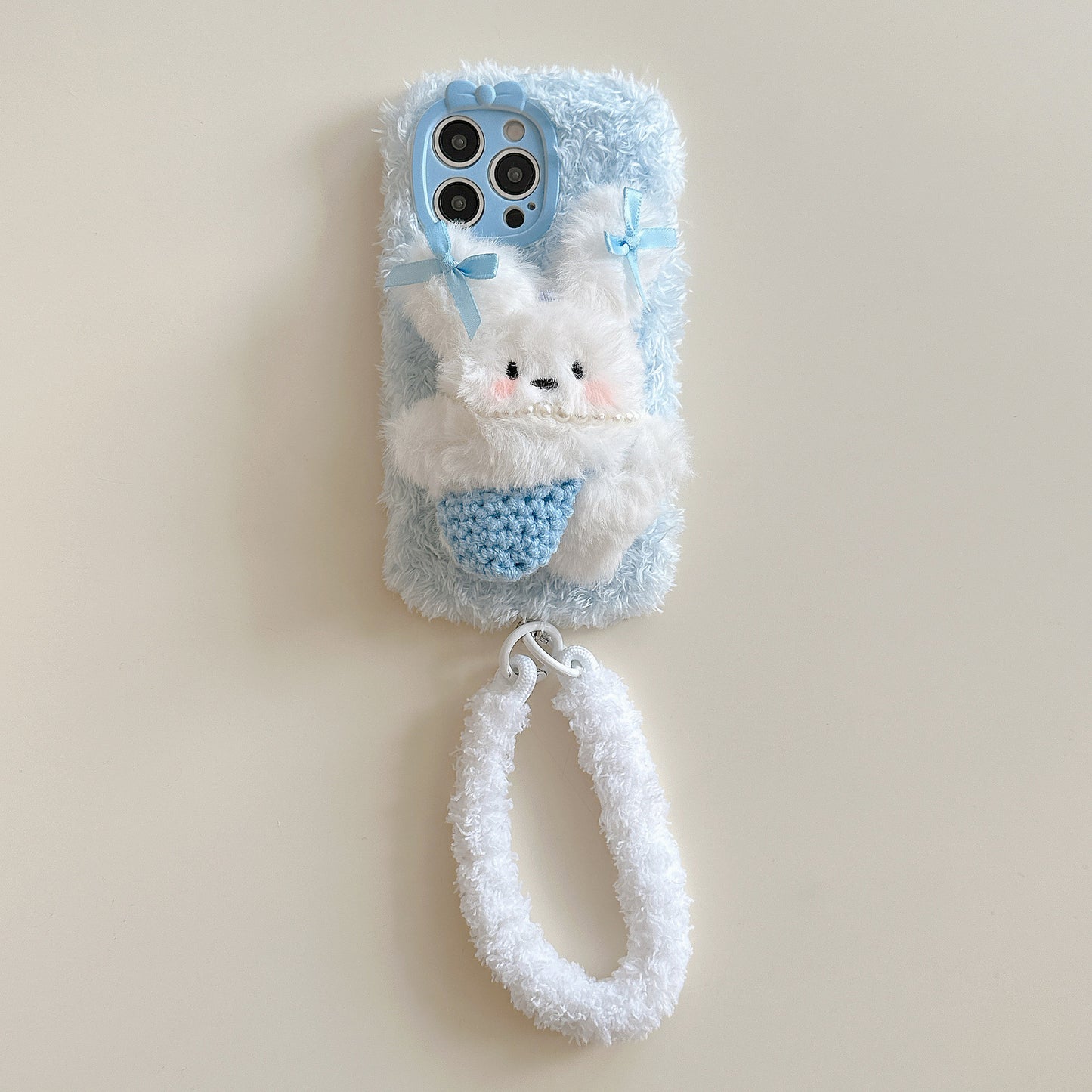 Plush cute three-dimensional puppy iPhone16 Apple 15 suitable for 13/14pro max mobile phone case anti-fall cover