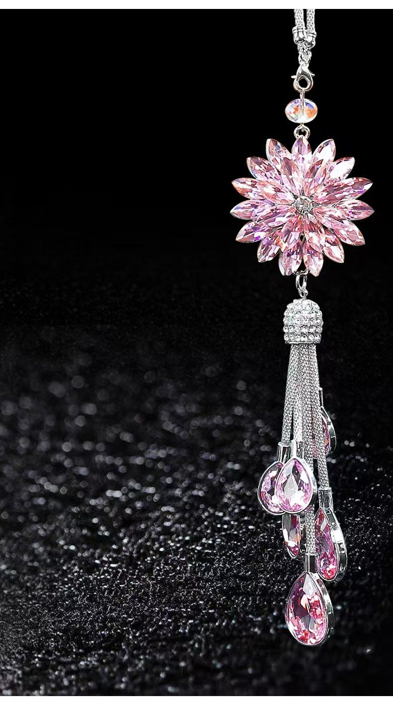 Car pendant car interior car pendant crystal comet pendant rear view mirror