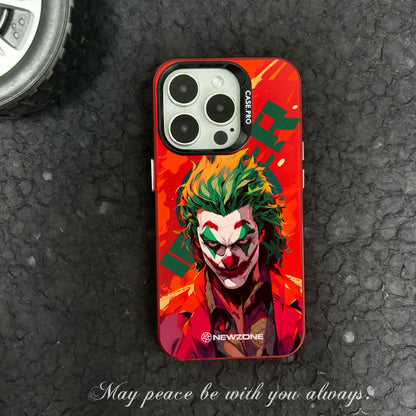 Red clown suitable for iphone15 mobile phone case iphone14promax protective cover 13/11/x anti-fall