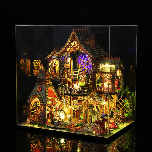 Magic series diy cabin hand-assembled magic model villa decorations creative and exquisite gifts