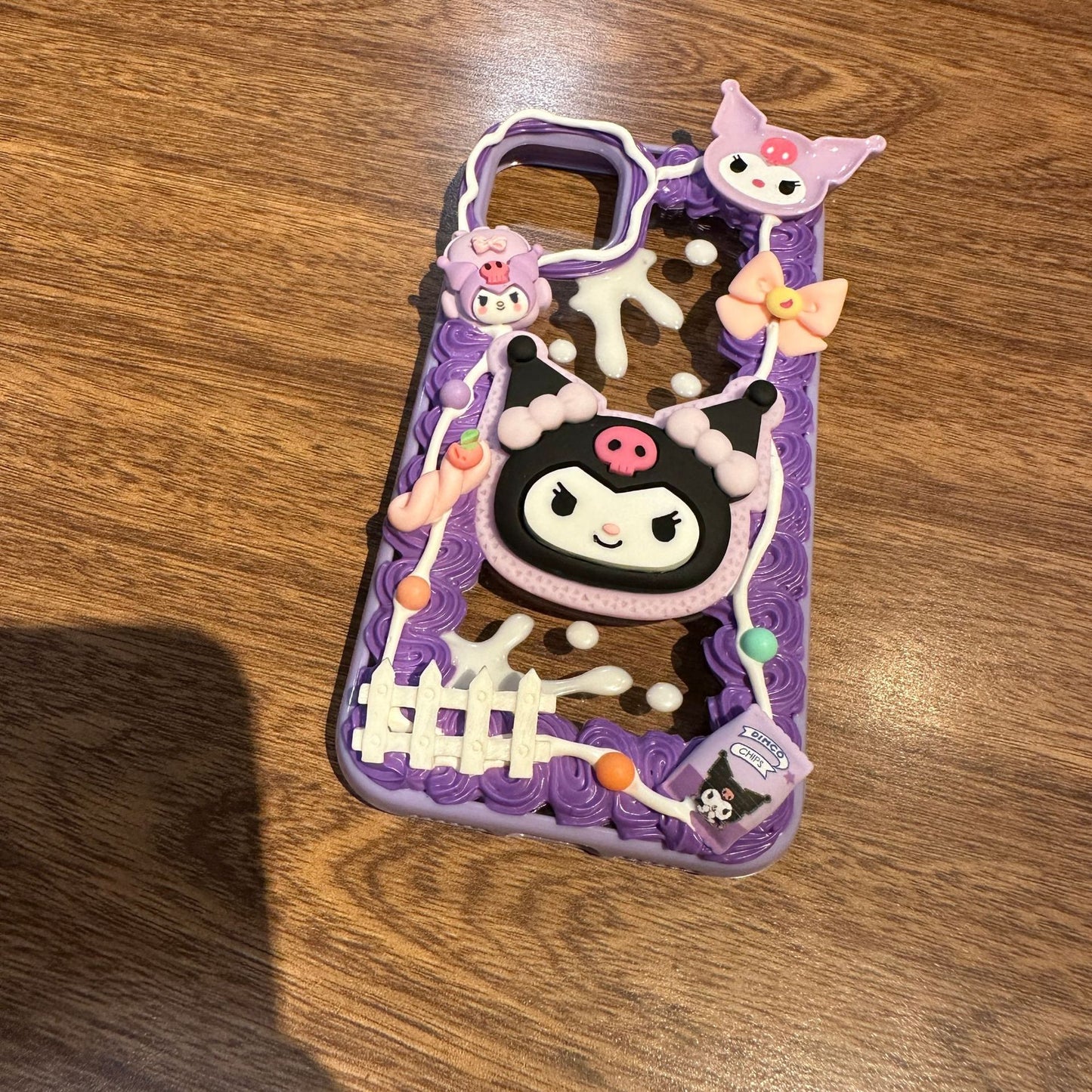 Suitable for iphone14promax apple finished product cream glue cute mobile phone case Sanrio cinnamon dog Melokulomi