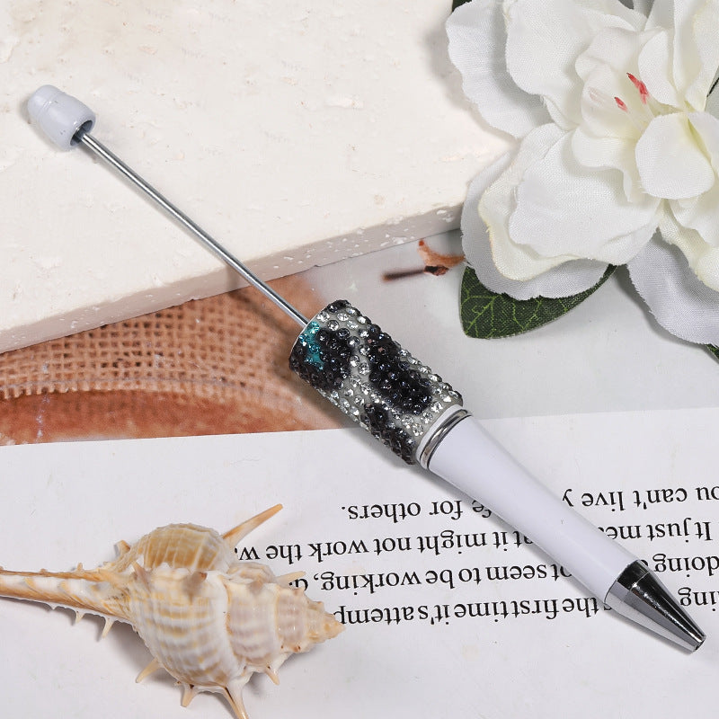 diy beading pen Rhinestone pearl handmade patch bead pen Ballpoint pen