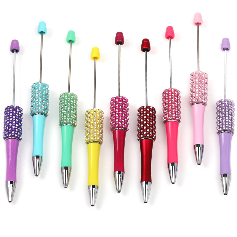 diy beading pen Rhinestone pearl handmade patch bead pen Ballpoint pen