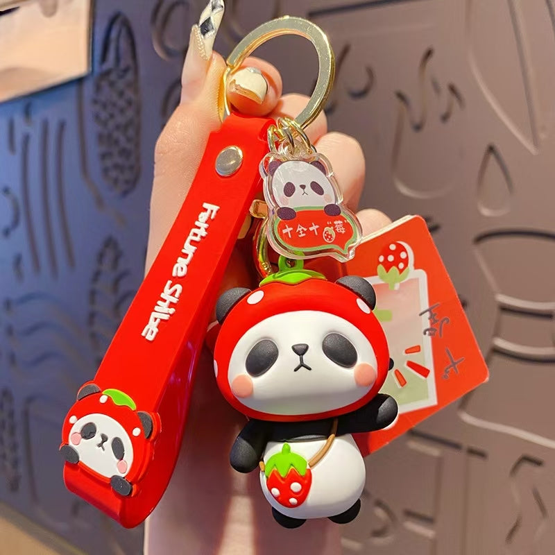 Wind Panda Keychain Pendant