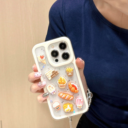 Three-dimensional cat suitable for iPhone 16 mobile phone case iphone15promax Epoxy 13 cartoon 12/14