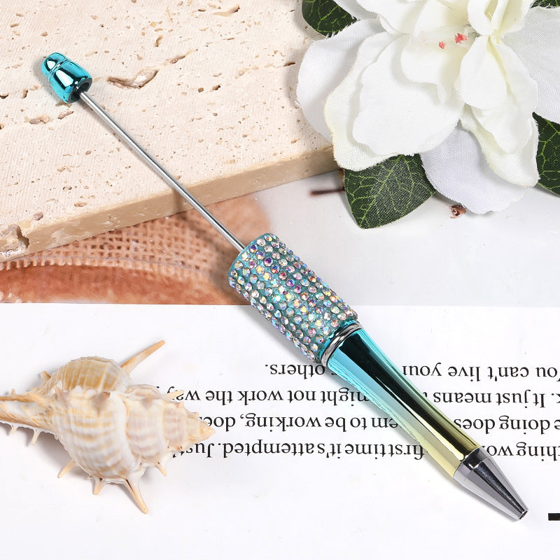 diy beading pen Rhinestone pearl handmade patch bead pen Ballpoint pen