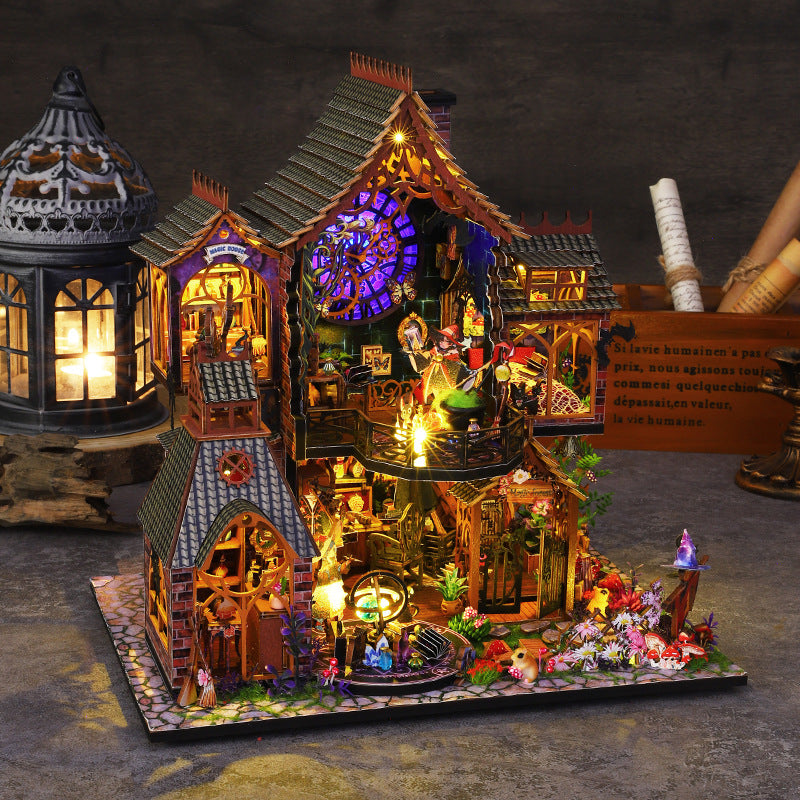 Magic series diy cabin hand-assembled magic model villa decorations creative and exquisite gifts