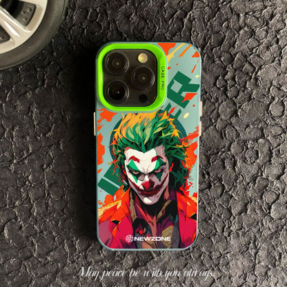 Red clown suitable for iphone15 mobile phone case iphone14promax protective cover 13/11/x anti-fall