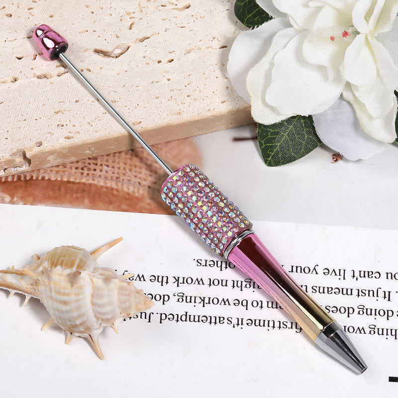 diy beading pen Rhinestone pearl handmade patch bead pen Ballpoint pen