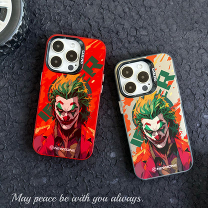 Red clown suitable for iphone15 mobile phone case iphone14promax protective cover 13/11/x anti-fall