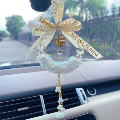 Car pendant, lily of the valley, car rearview mirror pendant, internet celebrity car interior pendant, ladies car decoration