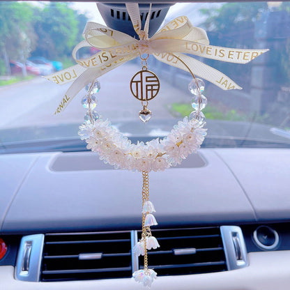 Car pendant, lily of the valley, car rearview mirror pendant, internet celebrity car interior pendant, ladies car decoration