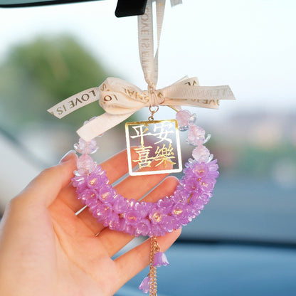 Car pendant, lily of the valley, car rearview mirror pendant, internet celebrity car interior pendant, ladies car decoration