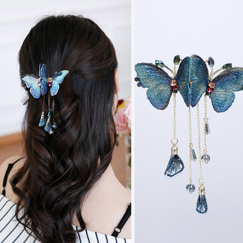 Metal Butterfly Hair Clips Women Premium Temperament Pendant Hair Accessories