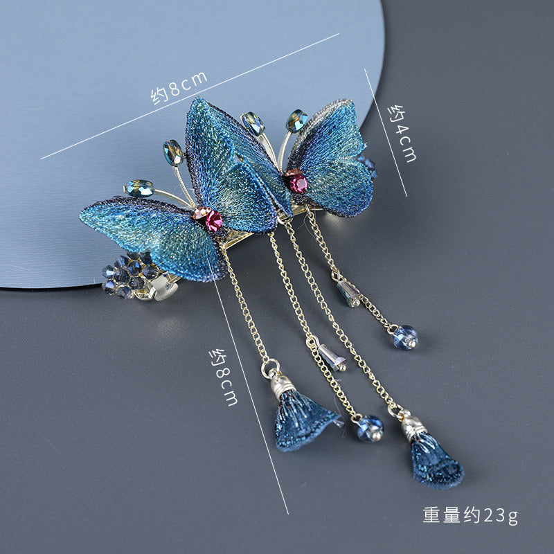 Metal Butterfly Hair Clips Women Premium Temperament Pendant Hair Accessories