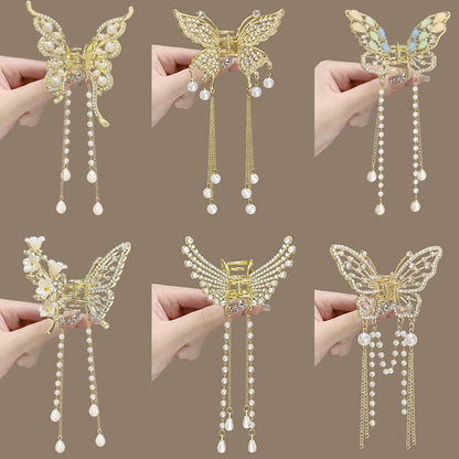 Metal Butterfly Hair Clips Women Premium Temperament Pendant Hair Accessories