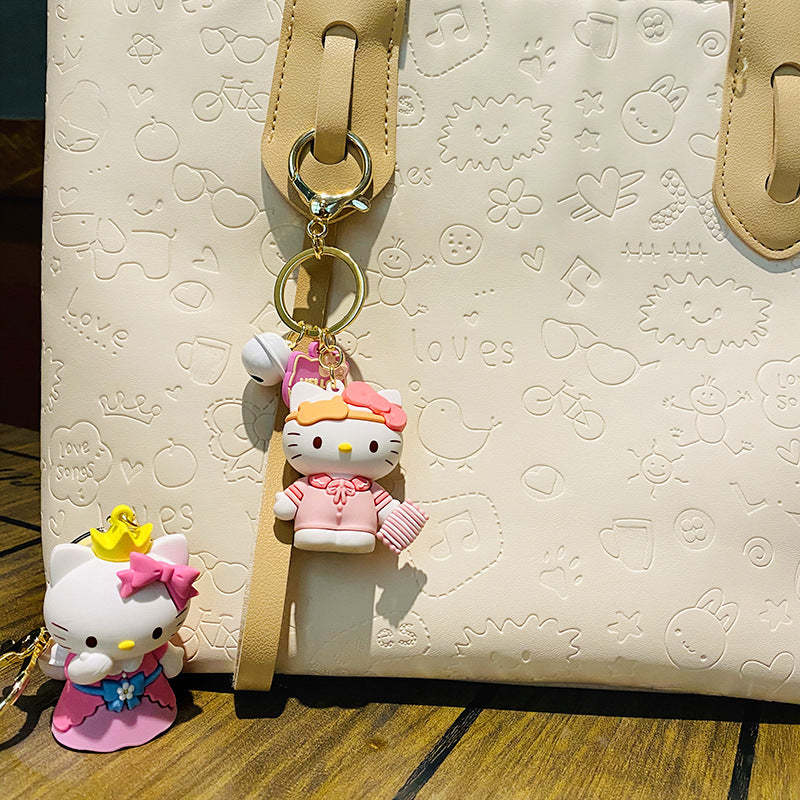 hello kitty dress up diary key pendant cute accessories