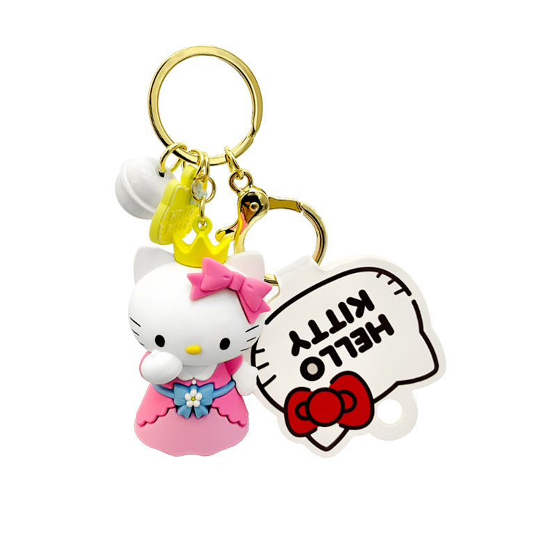 hello kitty dress up diary key pendant cute accessories