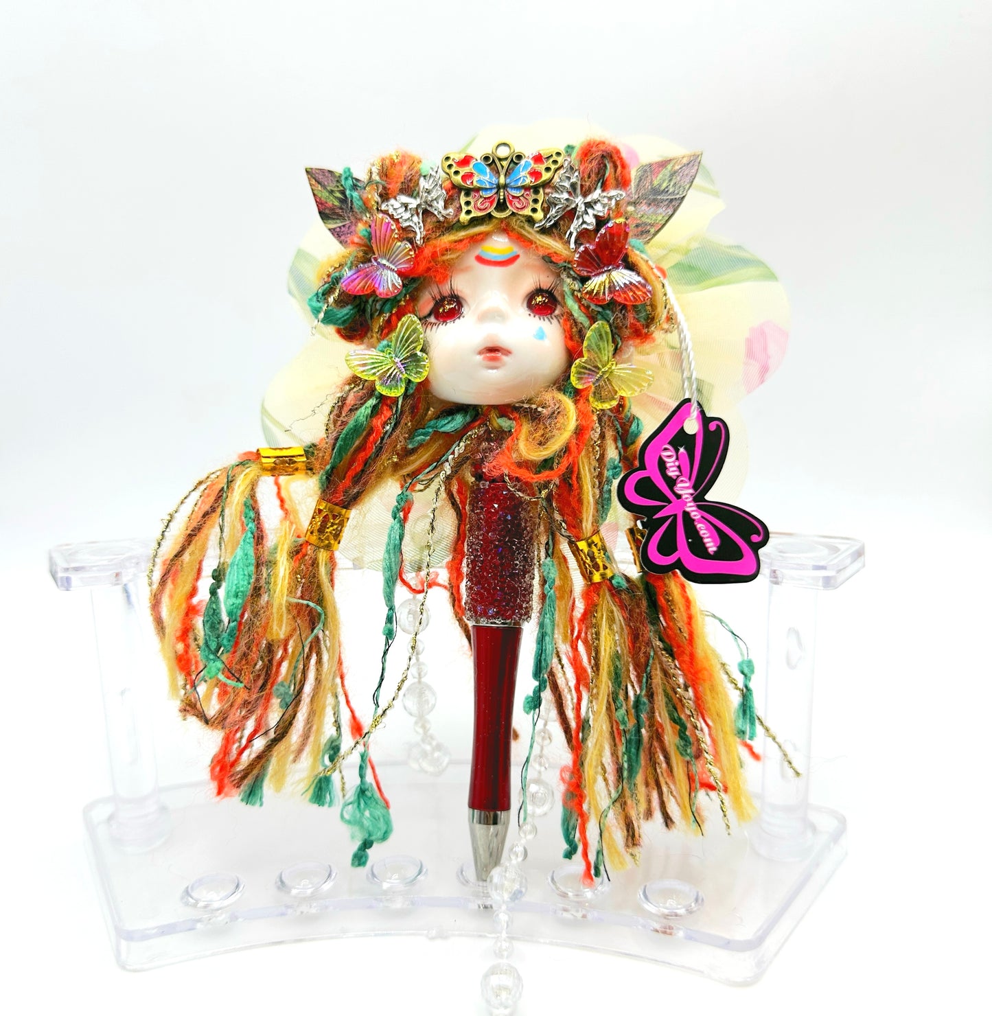 Hot selling original clay doll bead pen, heavy-duty fashion DIY pen