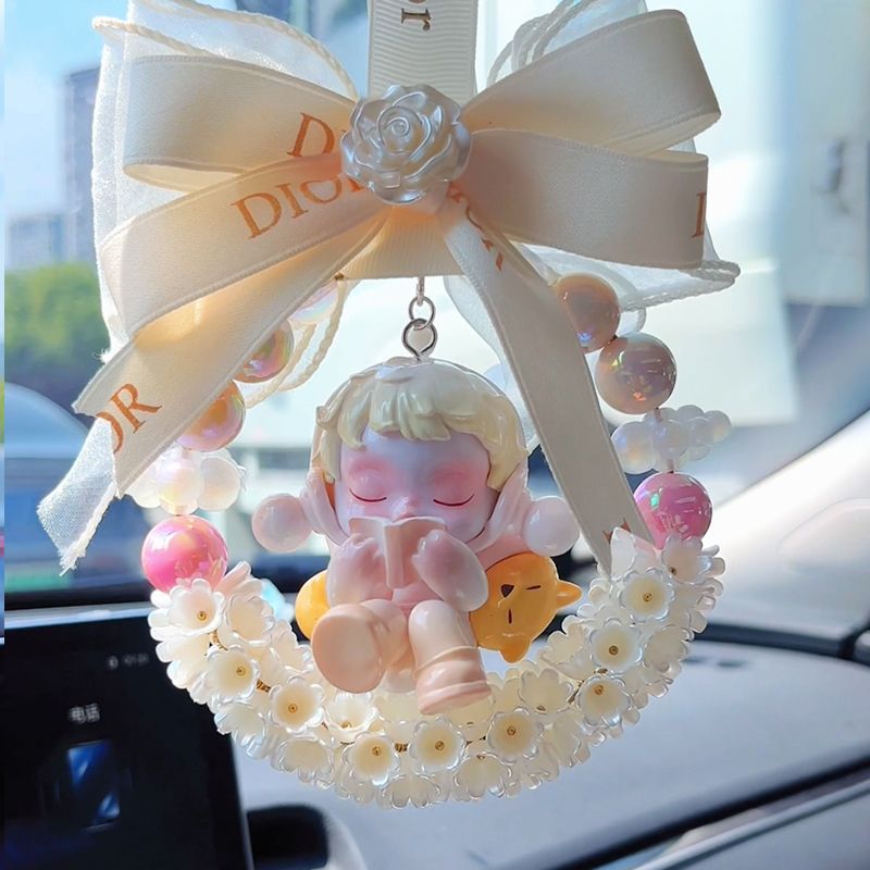 Bubble Mart car hanging sp temperature series car interior rearview mirror pendant gift for girlfriend handmade car pendant